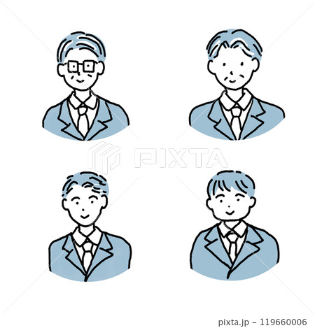 スーツを着た人物のアイコン 119660006