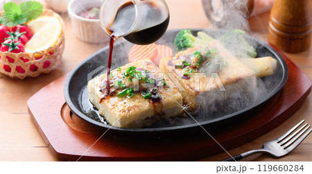 豆腐ステーキ 鉄板焼き 119660284
