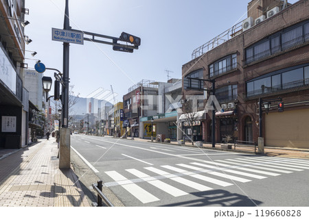 【岐阜県】中津川駅前の交差点 【岐阜県】中津川駅前の交差点 119660828