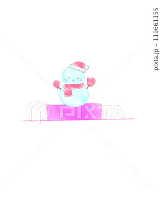 雪ダルマの座った2分休符 119661155