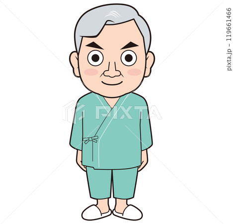 検診衣を着る男性社長 119661466