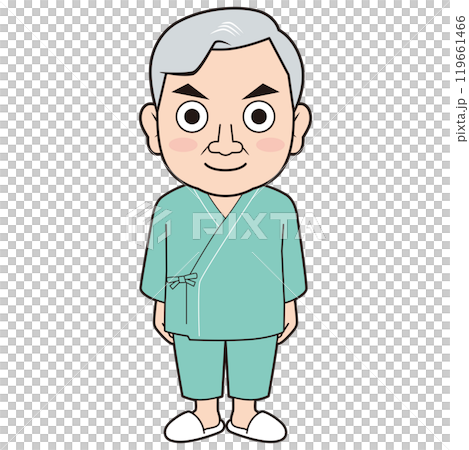 検診衣を着る男性社長 119661466