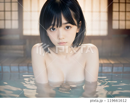 美少女　　入浴中 