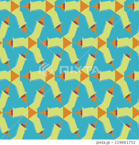 Abstract colorful seamless 3d background. Seamless texture of abstract bright shiny colorful geometric shapes. Abstract colorful seamless 3d background. Seamless texture of abstract bright shiny colorful geometric shapes. 119661752