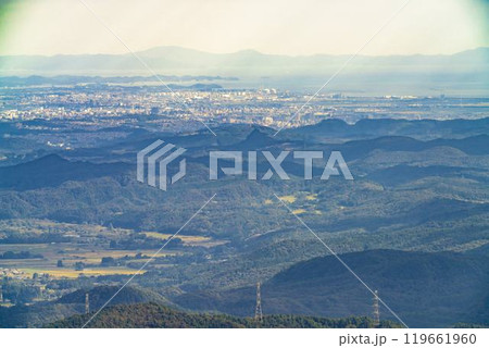 秋のえぼしスキー場　石子展望台からの風景　俯瞰　宮城県蔵王町 119661960