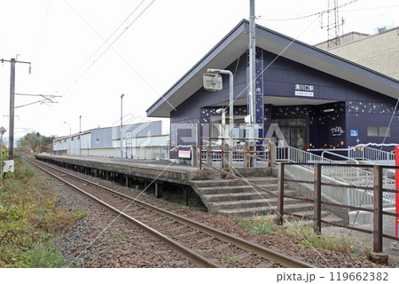 清川口駅　きよかわぐち　Kiyuokawaguchi　sh08　道南いさりび鉄道 119662382
