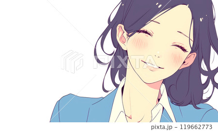 スーツを着た優しい笑顔の若い女性 119662773