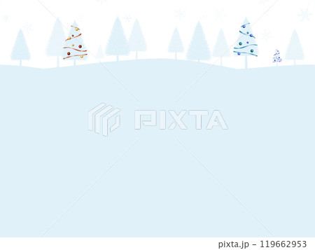 白い木の背景(クリスマスツリー) C-3 白い木の背景(クリスマスツリー) C-3 119662953