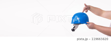 This is a Safety Helmet featuring an Innovative Design that enhances protection and usability 119663820