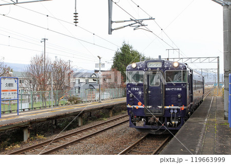 久根別駅に到着したながまれ号　久根別駅　くねべつ　Kunebetsu　sh09　道南いさりび鉄道 119663999