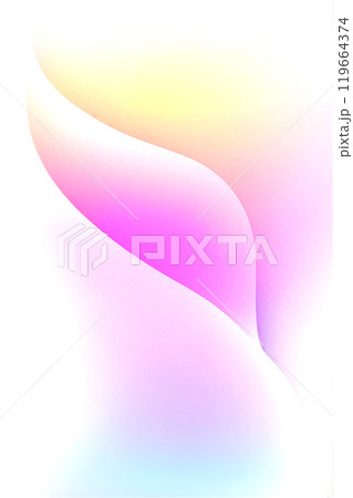 曲線美の背景素材 白のテーマ 119664374