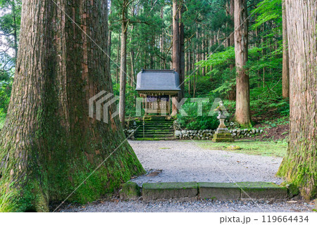 雄山神社　芦峅中宮（霊峰立山の山岳信仰）　立山大宮（西本殿）　（富山県中新川郡立山町） 119664434