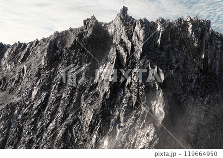 Texture coal. Natural black coals for background. Industrial coal. Coal mining. Shot CloseUp of black anthracite for background 119664950