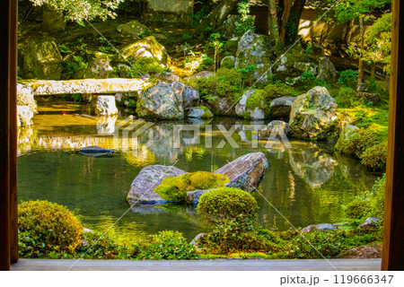 【京都風景】蓮華寺　洛北の静かな池泉式鑑賞庭園 119666347