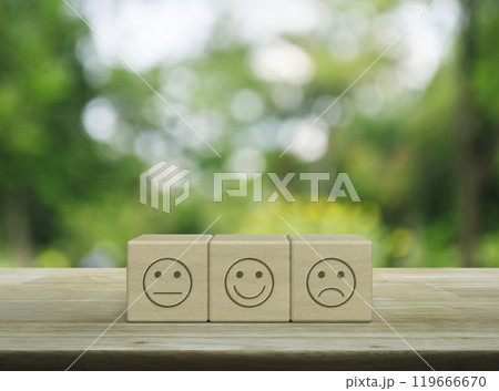 Business customer service evaluation and feedback rating concept Business customer service evaluation and feedback rating concept 119666670