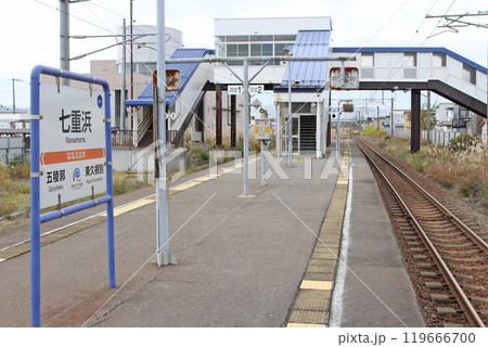 七重浜駅　ななえはま　Nanaehama　sh11　道南いさりび鉄道 119666700