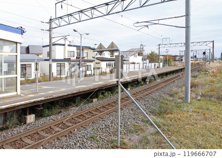 七重浜駅　ななえはま　Nanaehama　sh11　道南いさりび鉄道 119666707