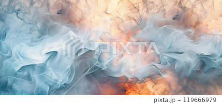 Abstract Colorful Smoke Waves on Neutral Background Abstract Colorful Smoke Waves on Neutral Background 119666979