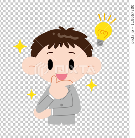 ひらめくサラリーマン 119667280