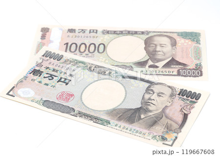 紙幣,日本円,お札,マネー,お金,1万円札,現金,通貨,金,経済,円,札,金融、キャッシュ 119667608