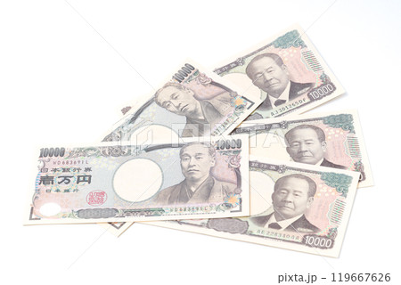 紙幣,日本円,お札,マネー,お金,1万円札,現金,通貨,金,経済,円,札,金融、キャッシュ 紙幣,日本円,お札,マネー,お金,1万円札,現金,通貨,金,経済,円,札,金融、キャッシュ 119667626
