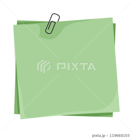 Memo note, paper for note with clip, postit. Planner notebook page. Idea list. Post note sticker. Quote frame, reminder. Memo note, paper for note with clip, postit. Planner notebook page. Idea list. Post note sticker. Quote frame, reminder. 119668103