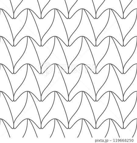 Seamless pattern of symmetrical lines. Template for cover, banner, poster, texture, packaging and creative design 119668250