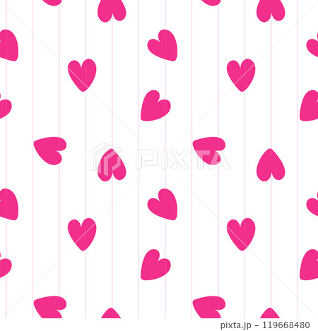 Pink hearts seamless pattern background vector illustration Pink hearts seamless pattern background vector illustration 119668480