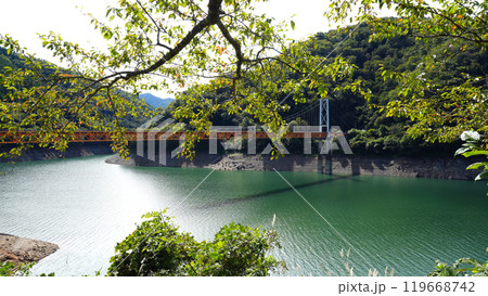 九頭竜湖にかかる箱ケ瀬橋 九頭竜湖にかかる箱ケ瀬橋 119668742