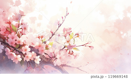 桜の花のある風景 AI画像 桜の花のある風景 AI画像 119669148