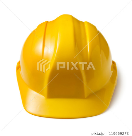 Yellow safety helmet Yellow safety helmet 119669278