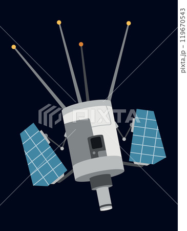 A Vibrant Pixel Art Featuring Spacecraft and Satellite from Imagination A Vibrant Pixel Art Featuring Spacecraft and Satellite from Imagination 119670543