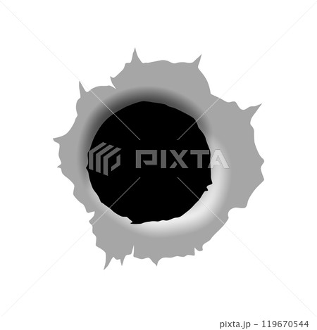 Bullet hole design for your projects 119670544