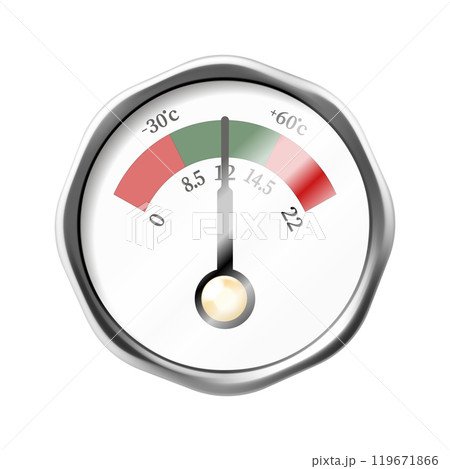 Manometer isolated on white background. Realistic 3d vector illustration Manometer isolated on white background. Realistic 3d vector illustration 119671866