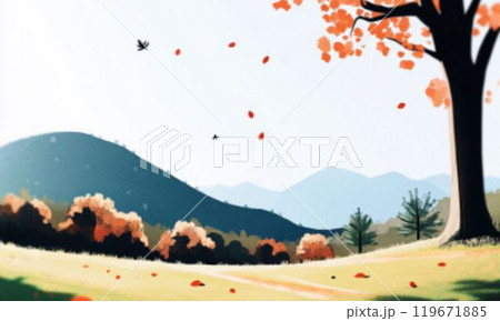 秋の風景 119671885