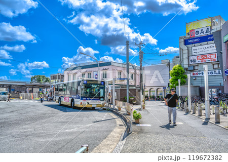 東京都調布市の都市風景 つつじヶ丘駅 東京都調布市の都市風景 つつじヶ丘駅 119672382