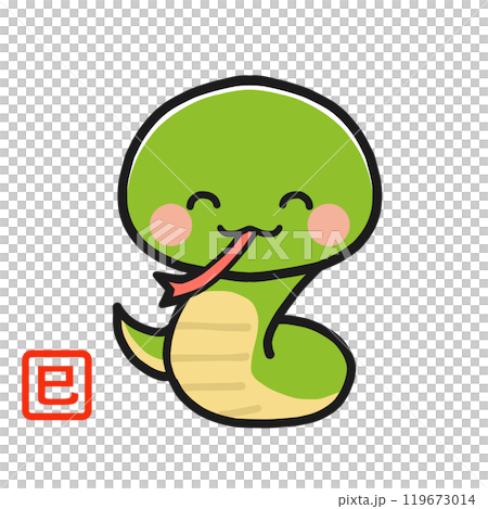 蛇年的微笑蛇 119673014