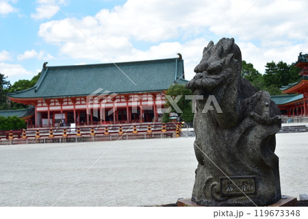 平安神宮の蒼龍像 119673348