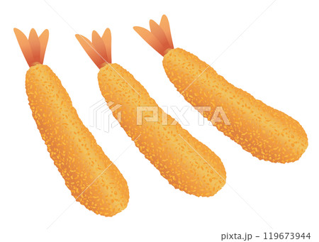 美味しそうな海老フライ 119673944