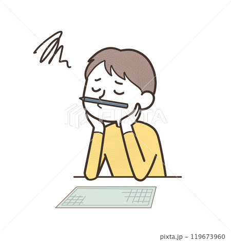 作文が書けない子供 119673960
