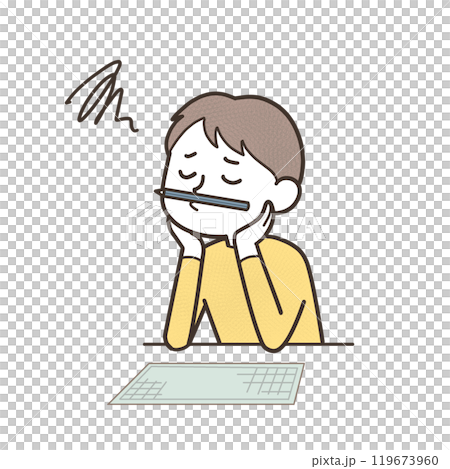 作文が書けない子供 119673960