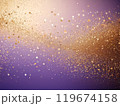 パープルとゴールドの輝き パープルとゴールドの輝き 119674158