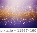 ゴールドのきらめきと紫の背景 ゴールドのきらめきと紫の背景 119674160