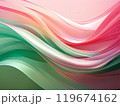 ピンクと緑の抽象波 ピンクと緑の抽象波 119674162