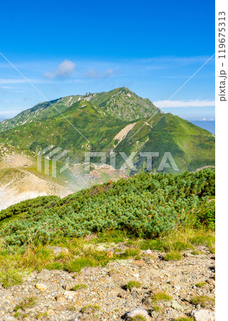 エンマ台（地獄谷展望台）から見る奥大日岳　北アルプス劔岳登山 119675313