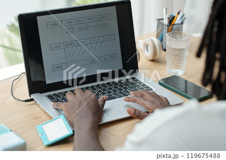 Designing User Interface on Laptop Screen Designing User Interface on Laptop Screen 119675488