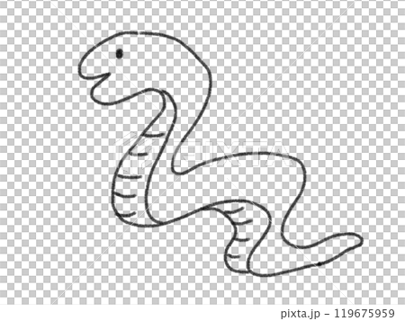 鉛筆画風の線画イラスト 鉛筆画風の線画イラスト 119675959