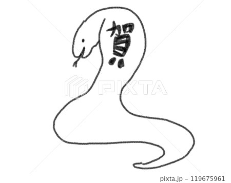 鉛筆画風の線画イラスト 119675961