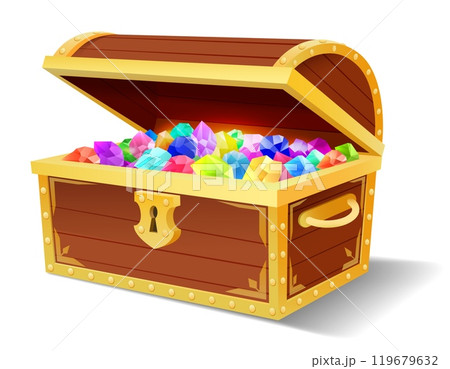 Pirate treasures chest 119679632