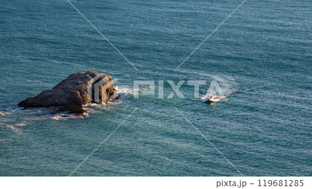 Boat trip. Black sea coast. Panoramic view. Boat trip. Black sea coast. Panoramic view. 119681285